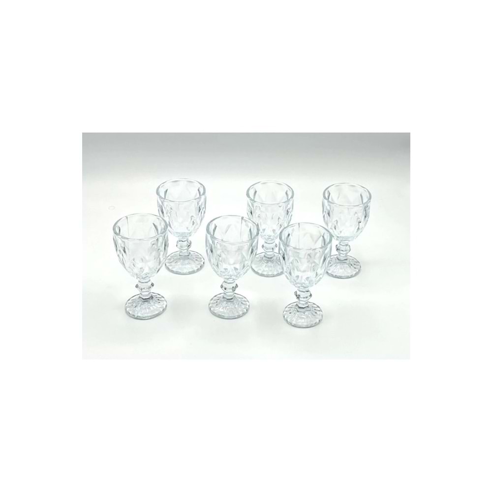 6lı Kahve Yanı Su Bardağı Yıldız Ayaklı 95 ml