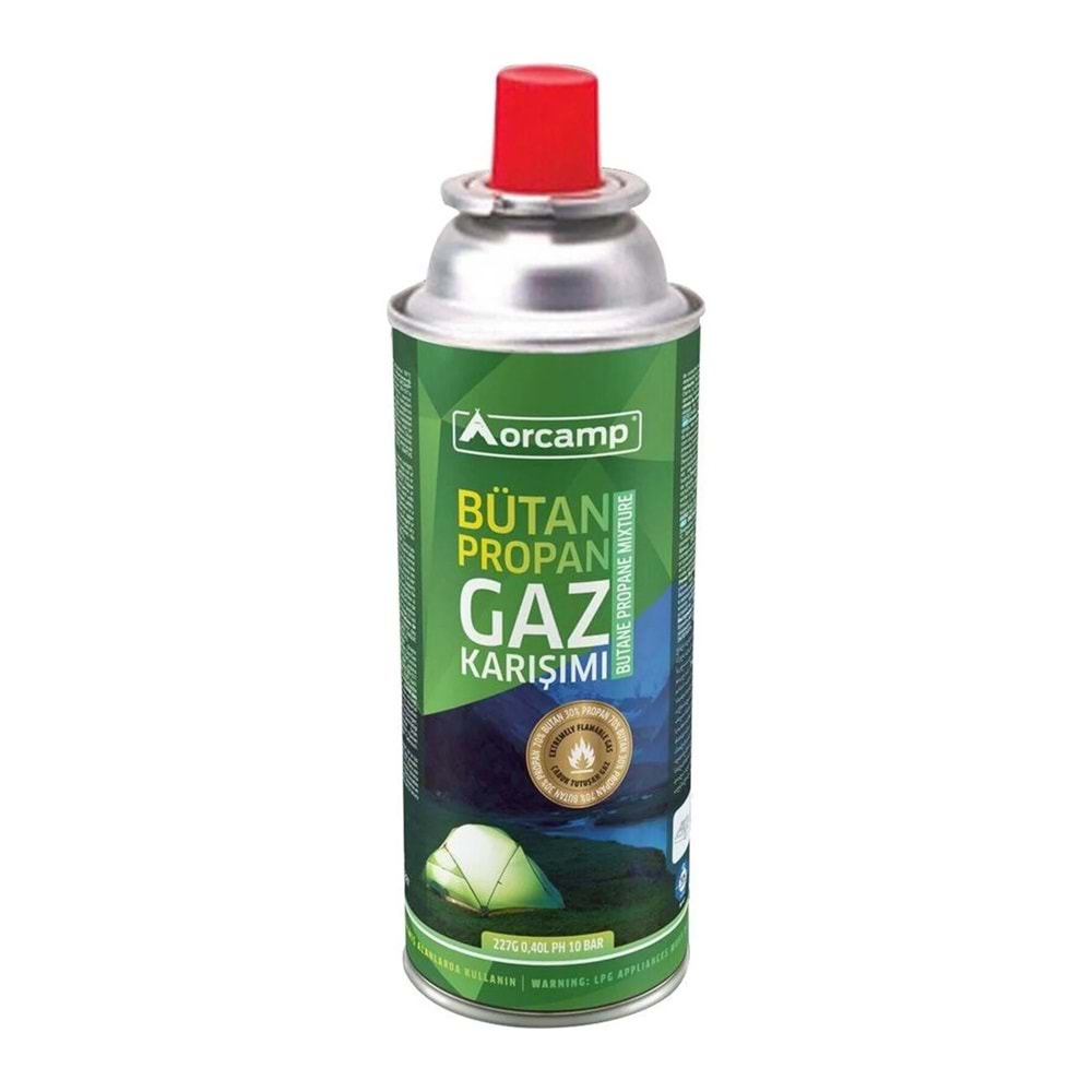 Orcamp Kamp Ocağı Kartuşu ( Bütan Propan Gaz Kartuşu 227 gr Kts227)