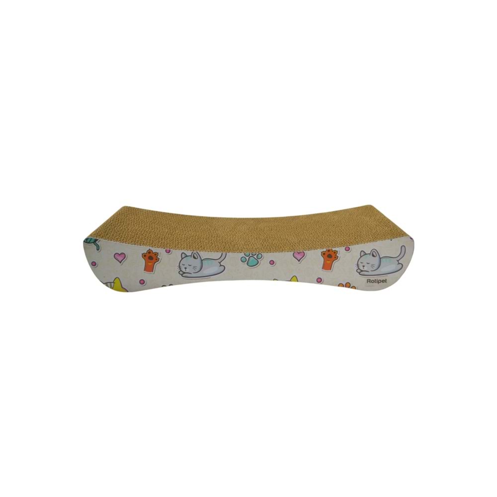 Rotipet Karton, kedi desenli, 43x7x21 cm