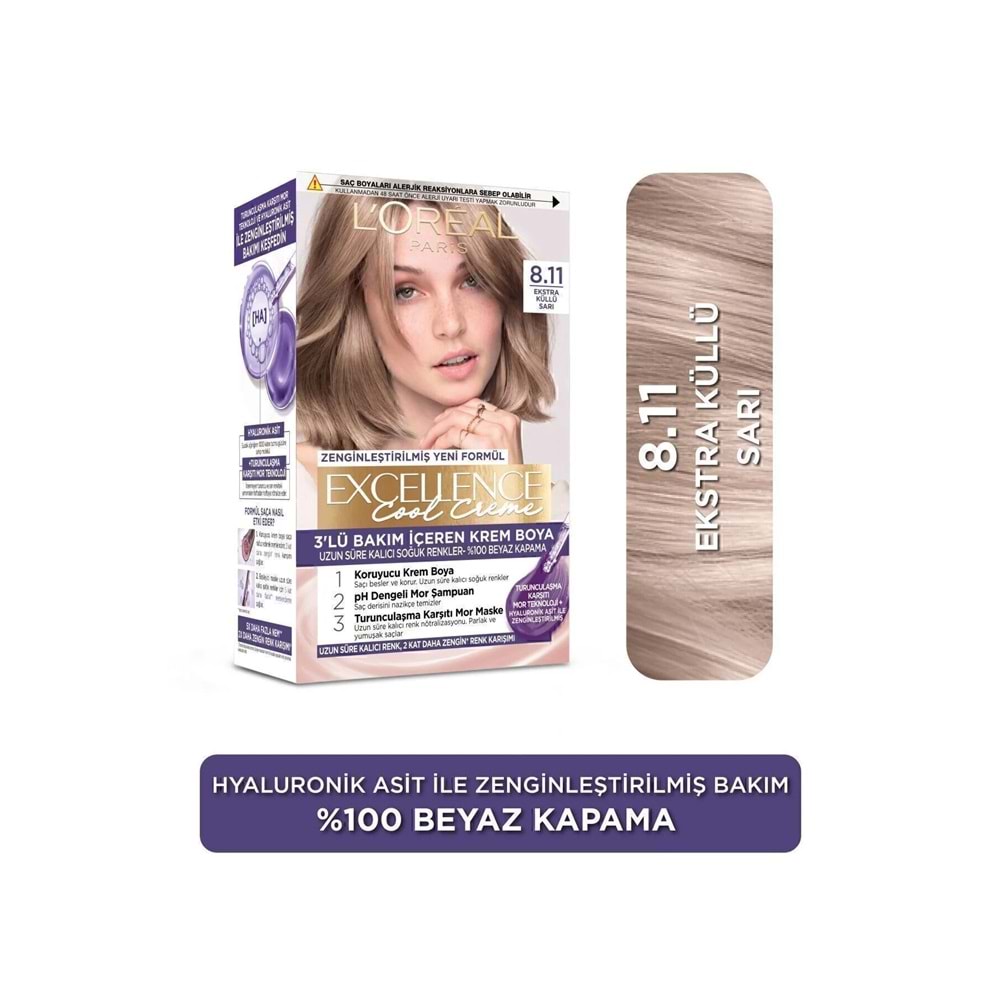 L'Oreal Paris L'oréal Paris Excellence Creme Saç Boyası 9.1 Sarı Küllü