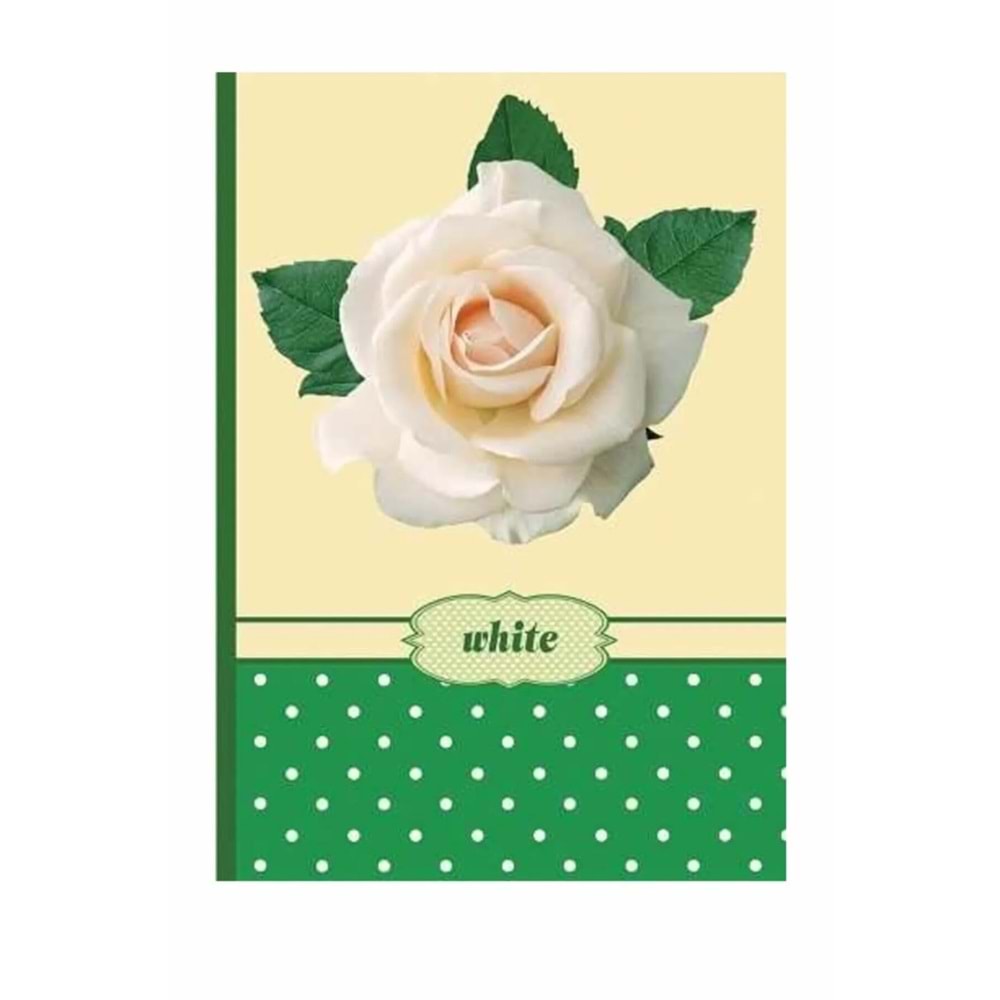 DEFFTER Roses White Not Defteri