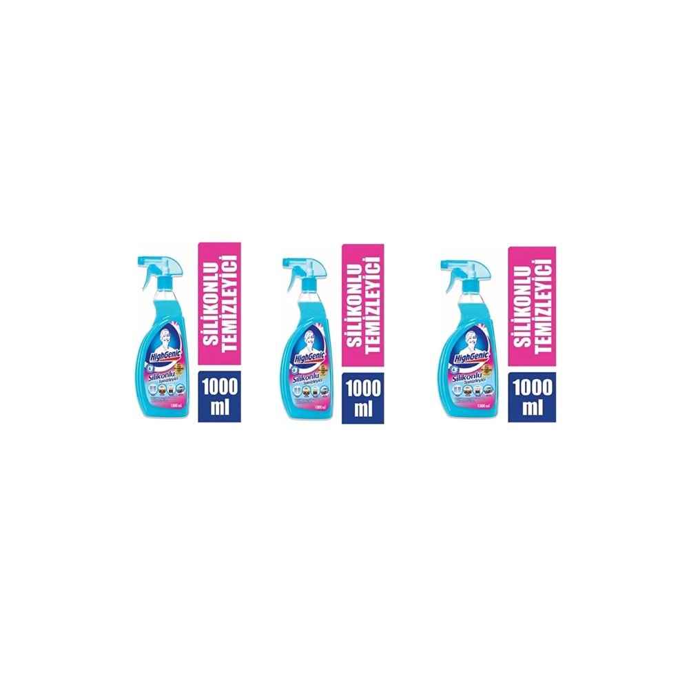 Highgenic Silikonlu temizleyici 1000ml (3 adet)
