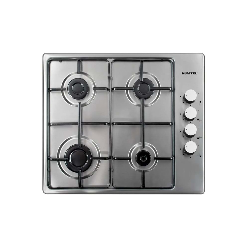 KUMTEL Doğalgazlı, set üstü ocak, inox, ko420