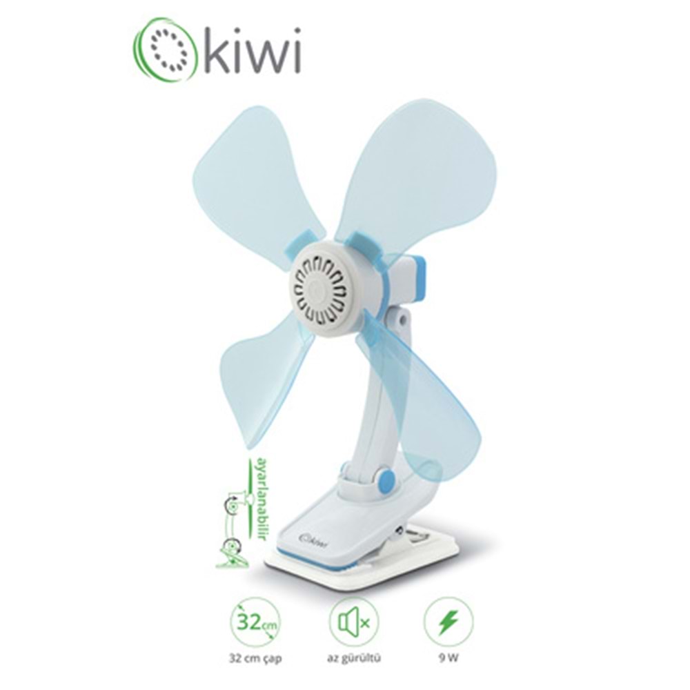 Kiwi Kfan 7604 Masaüstü Mini Vantilatör Kiwi 7604