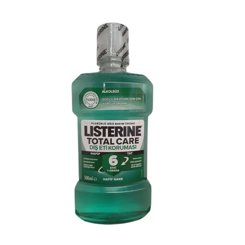 Listerine Ağız Bakım Suyu Alkolsüz Diş Eti Koruması 500 Ml