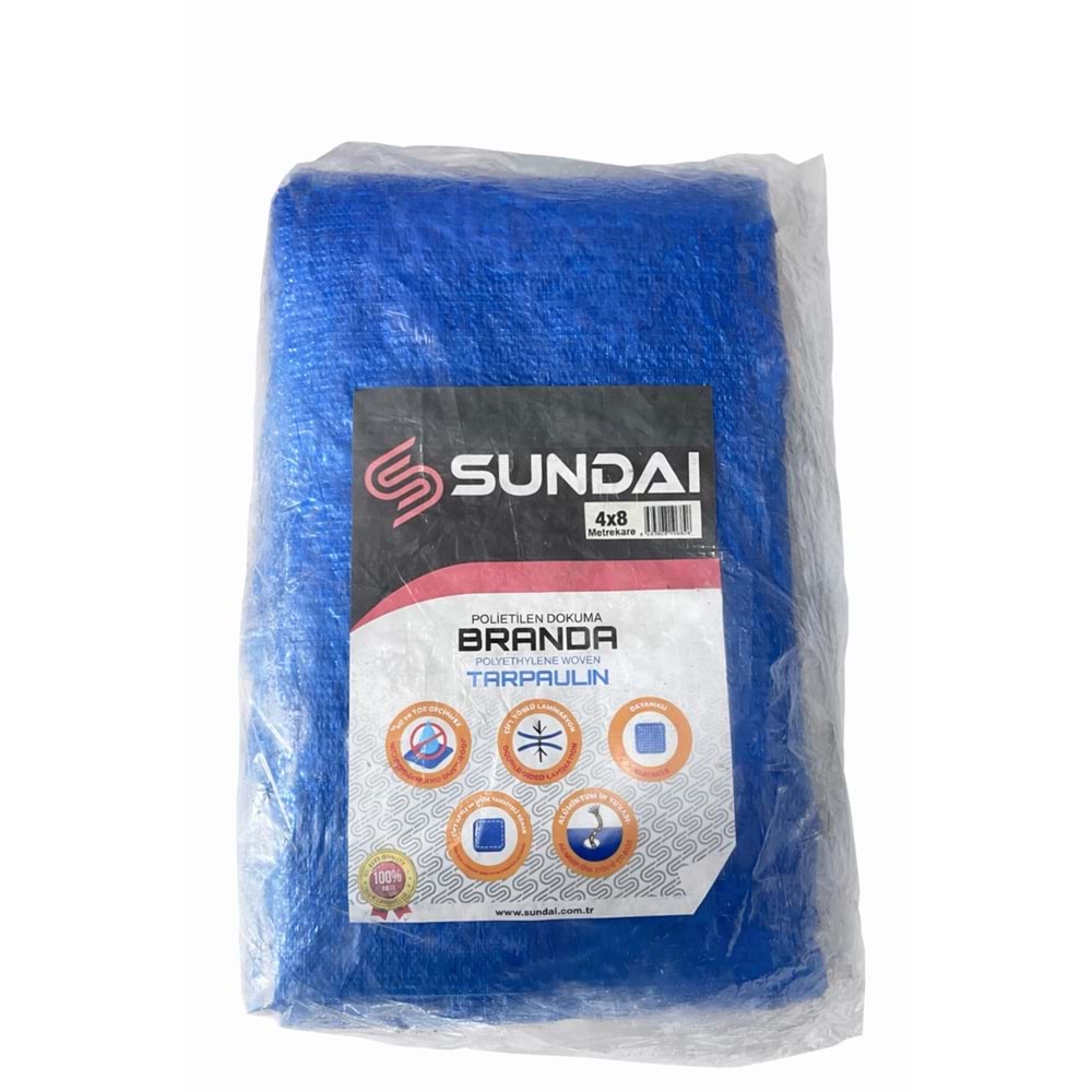 SUNDAI 4x8 Ebatlı Su Geçirmez Branda Çadır