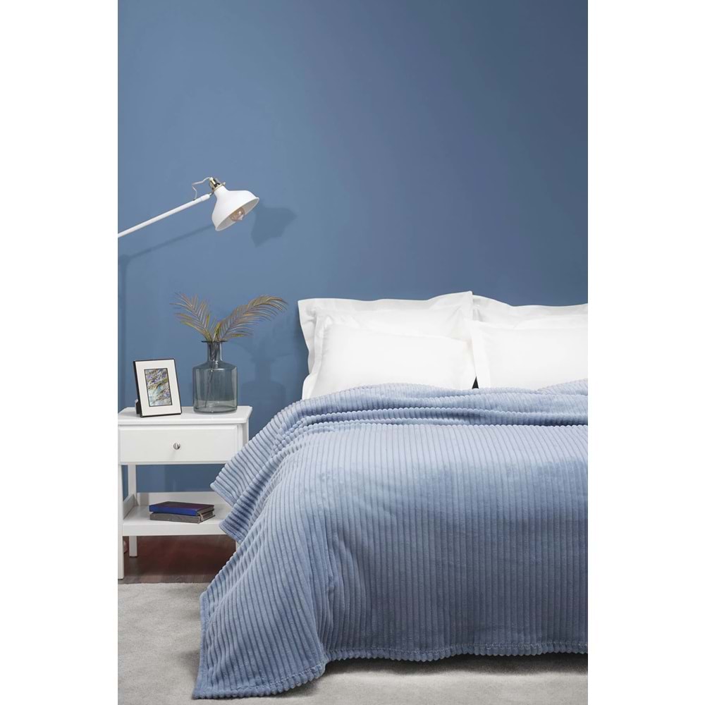 Karaca Home Joena Indigo Tek Kişilik Battaniye