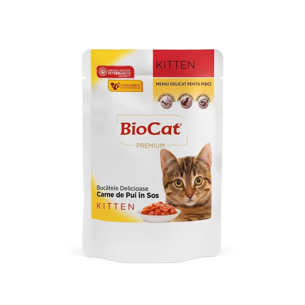 Biocat Delicate Menu Kitten Yavru Kedi Yaş Maması 85 Gr x 24 Adet