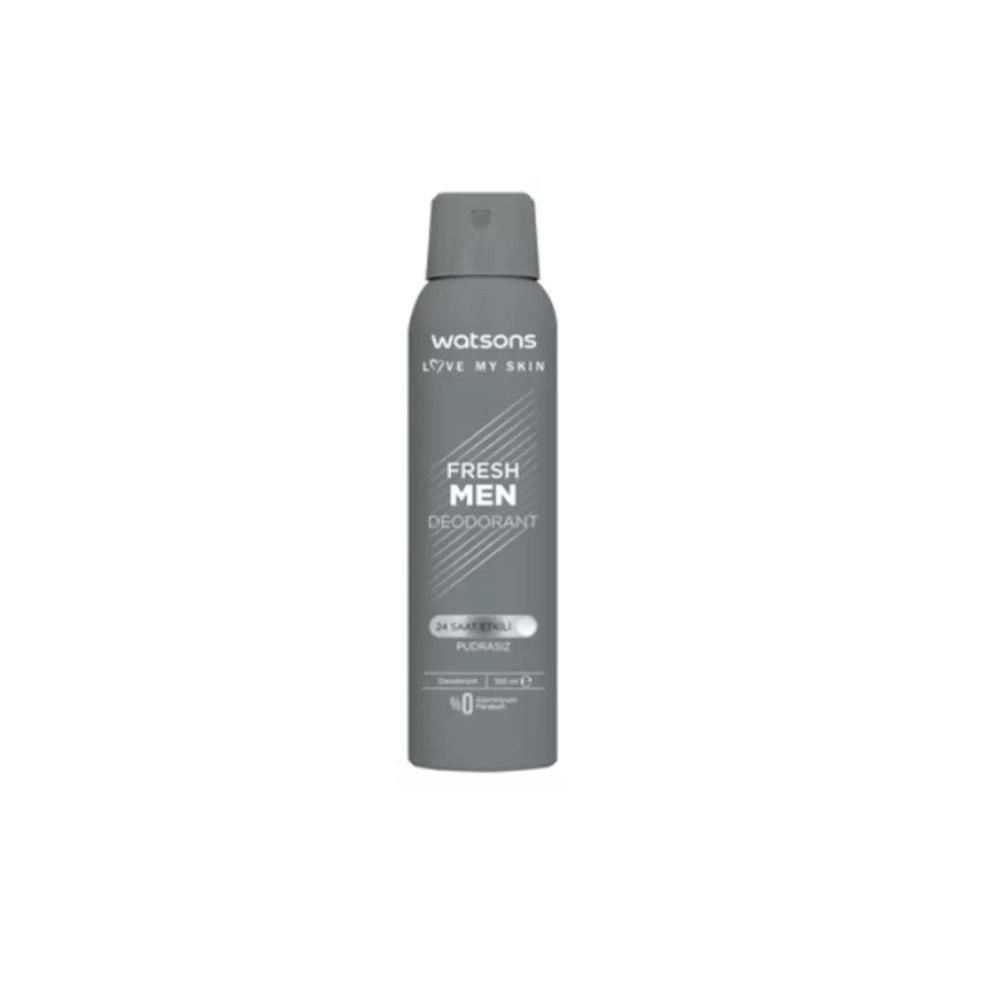 Watsons Fresh Men Deodorant Sprey Pudrasız 150 ml