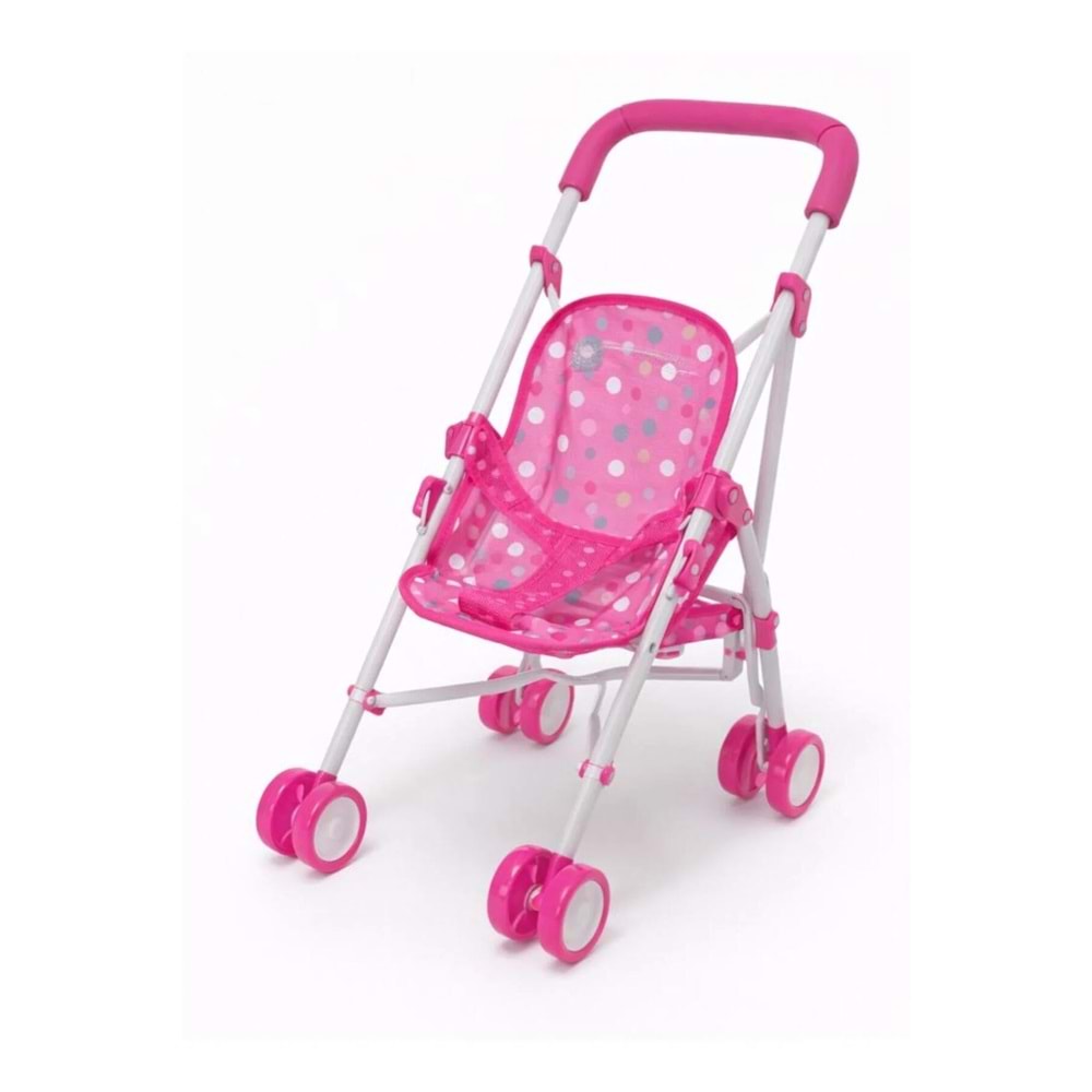 Oyuncak Bebek Arabası Pembe – Katlanabilir Bebek Arabası – Kız Çocuk Evcilik Oyuncağı