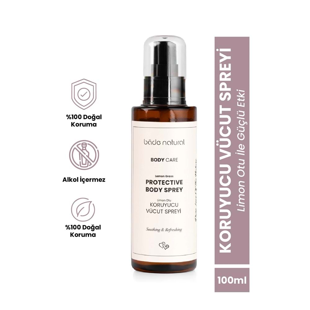 Bade Natural Limon Otu Koruyucu Vücut Spreyi 100 ml (KAPAKSIZ)