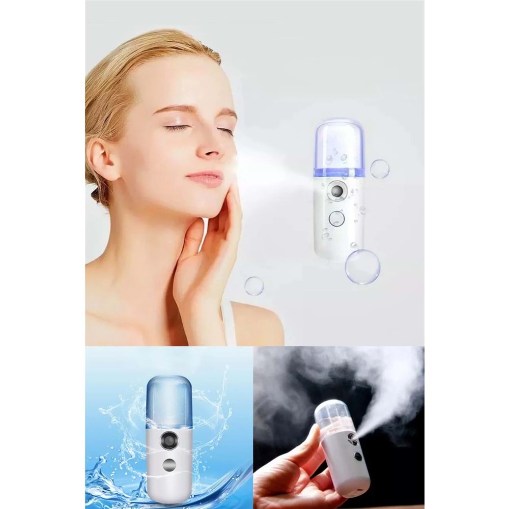 omilife Şarjlı Mini Yüz ve Oda Nemlendirici Buhar Makinesi Hava Temizleyici