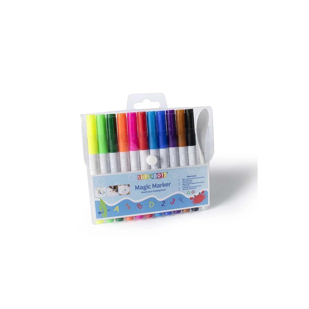 Magical Floating Pen - Çocuklar Için Rengarenk Sihirli Su Boyama Kalemleri ( 11 Renk )