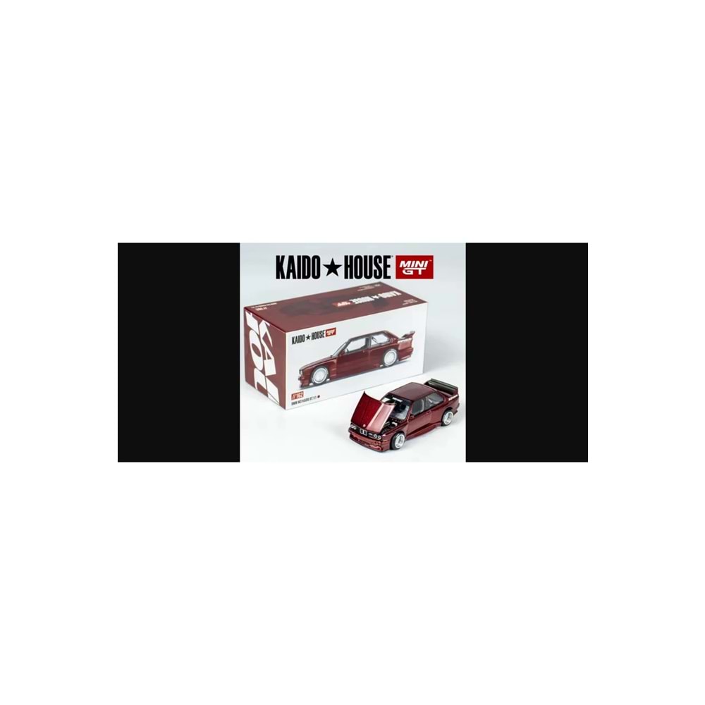 mini gt Kaido House BMW M3 (E30) Bordo Renk