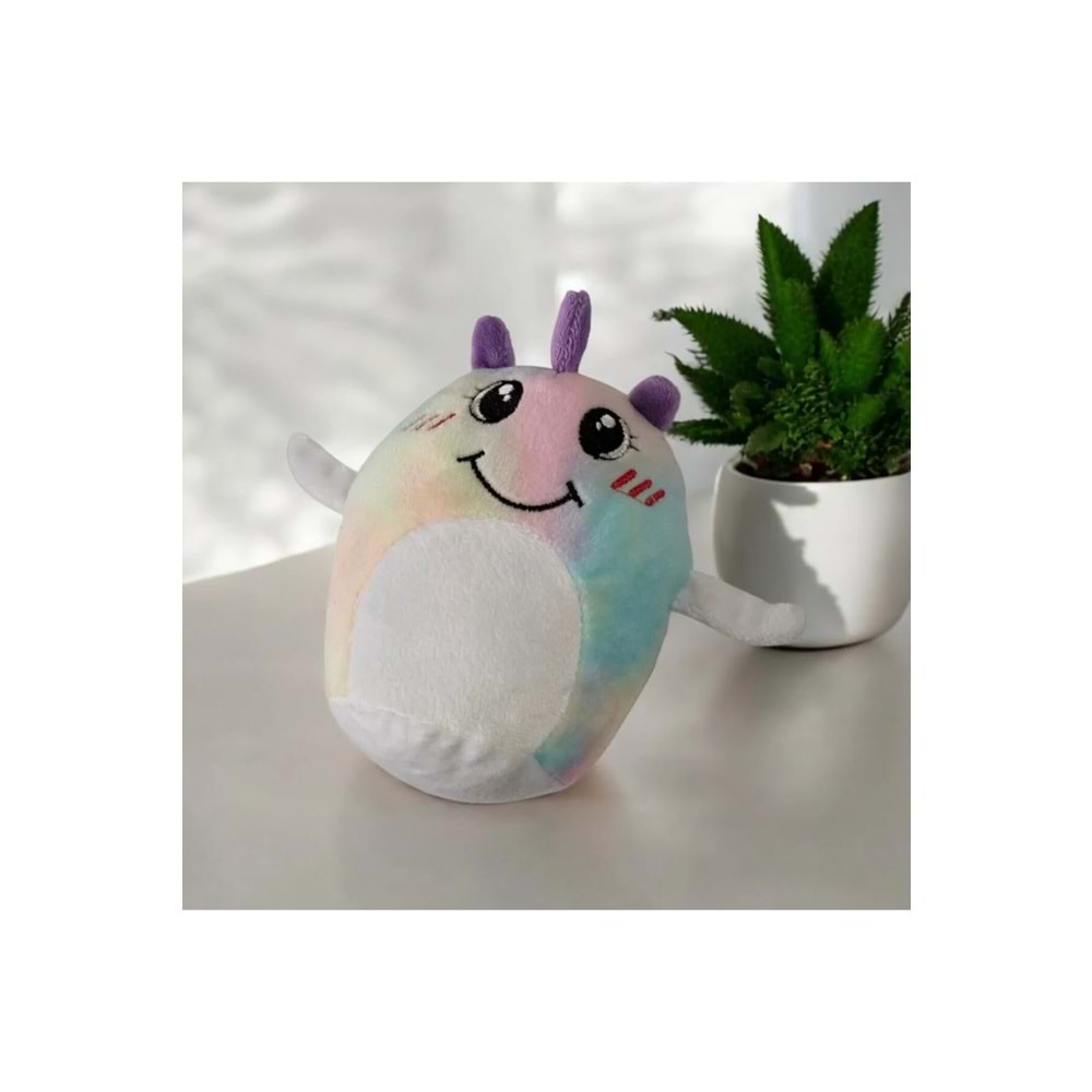Sallamalı sevimli unicorn kafası