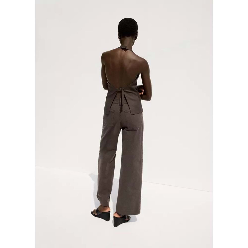 Mango Yüksek bel jean pantolon