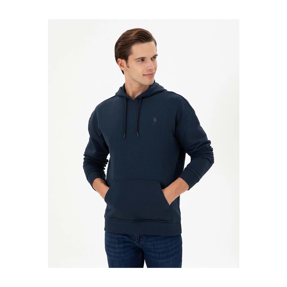 U.S. Polo Assn. Erkek Lacivert Basic Sweatshirt