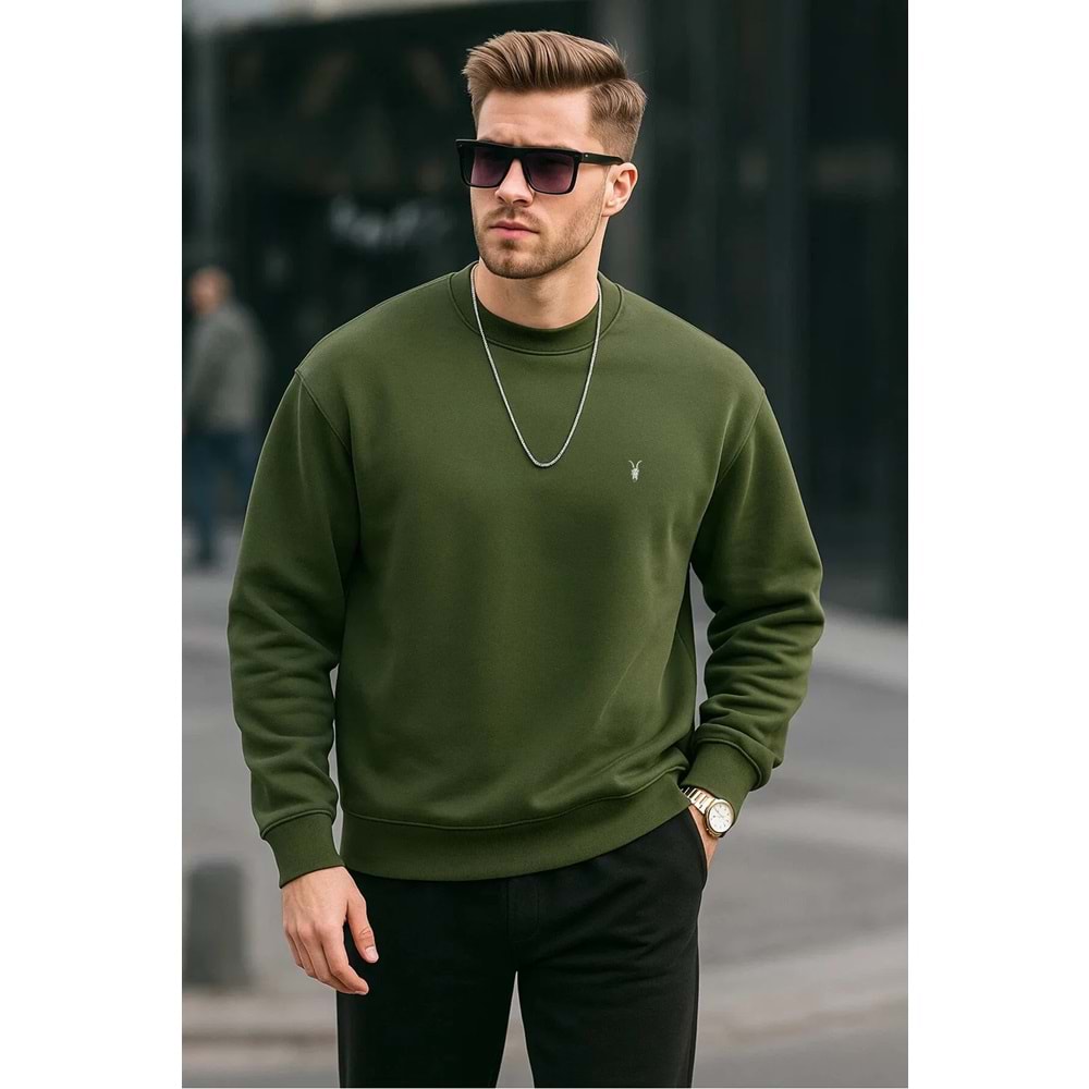 COMBİNE MİCHAİL Basic Bisiklet Yaka Relaxed Regular Erkek Sweatshirt