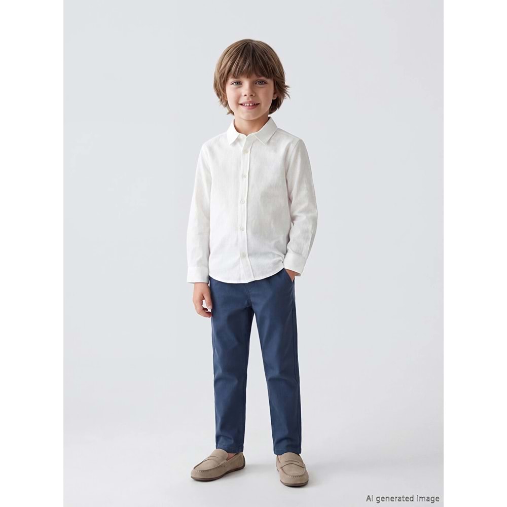 Kids Lacivert Basic Erkek Çocuk Gabardin Pantolon