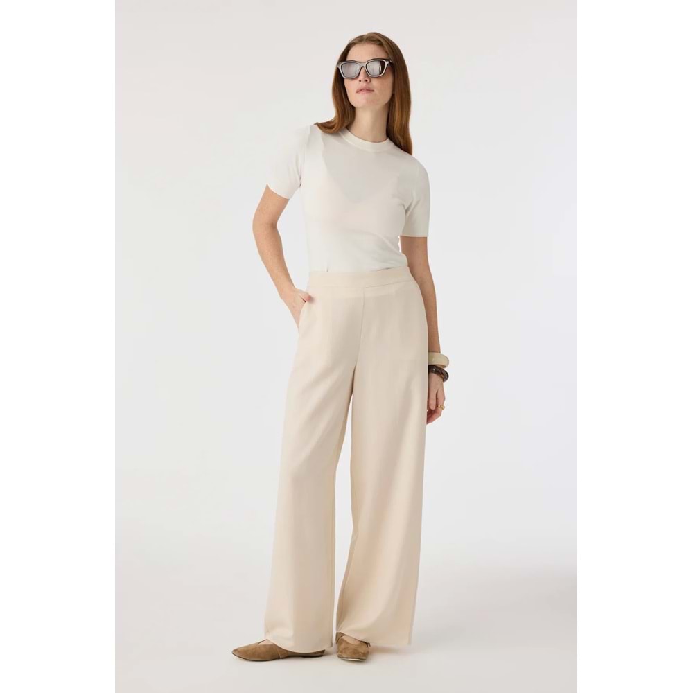 P-0013 SAREL PANTOLON 38-48 Bej Pantolon