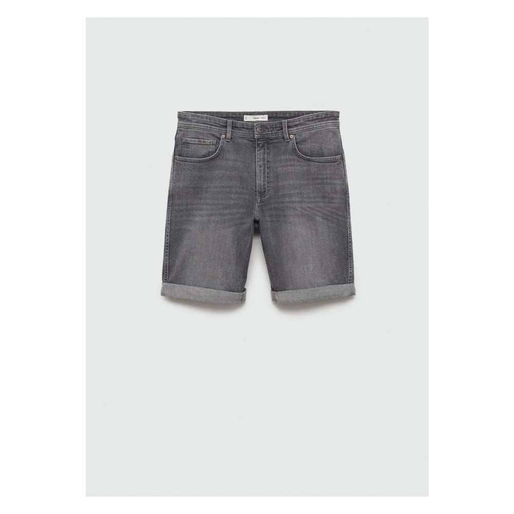 MANGO Gri Denim Erkek Çocuk Şort