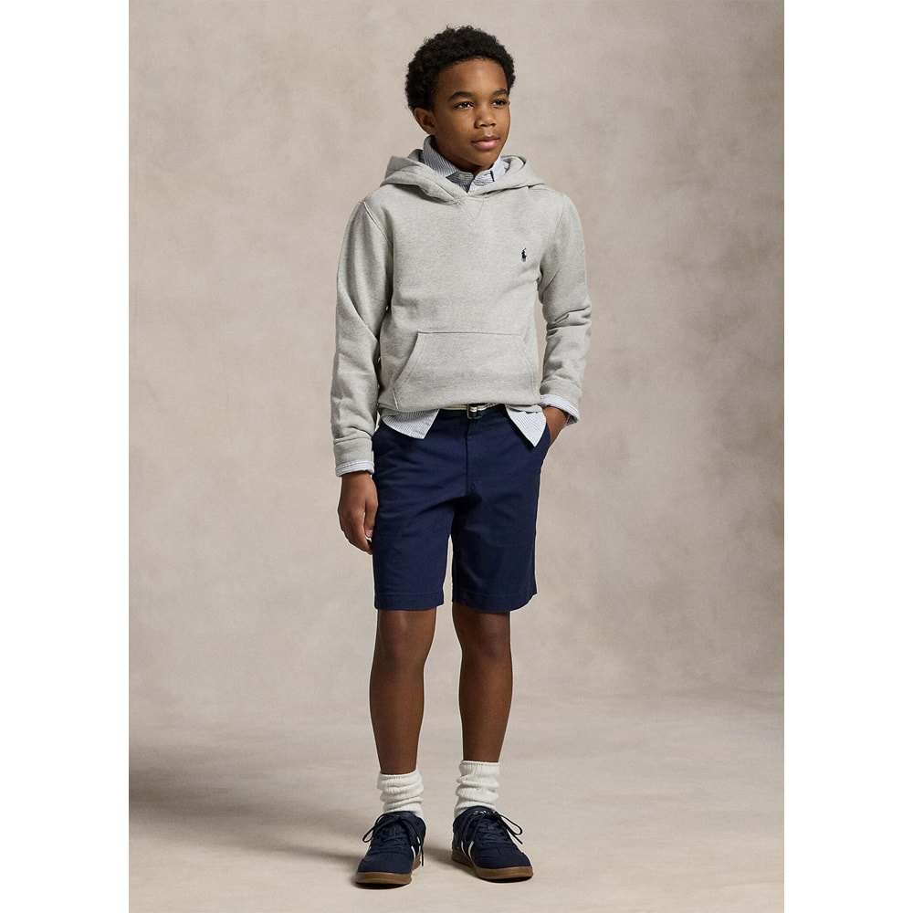 Polo Ralph Lauren Gri Kapüşonlu Unisex Çocuk Sweatshirt - 3Polo Ralph Lauren