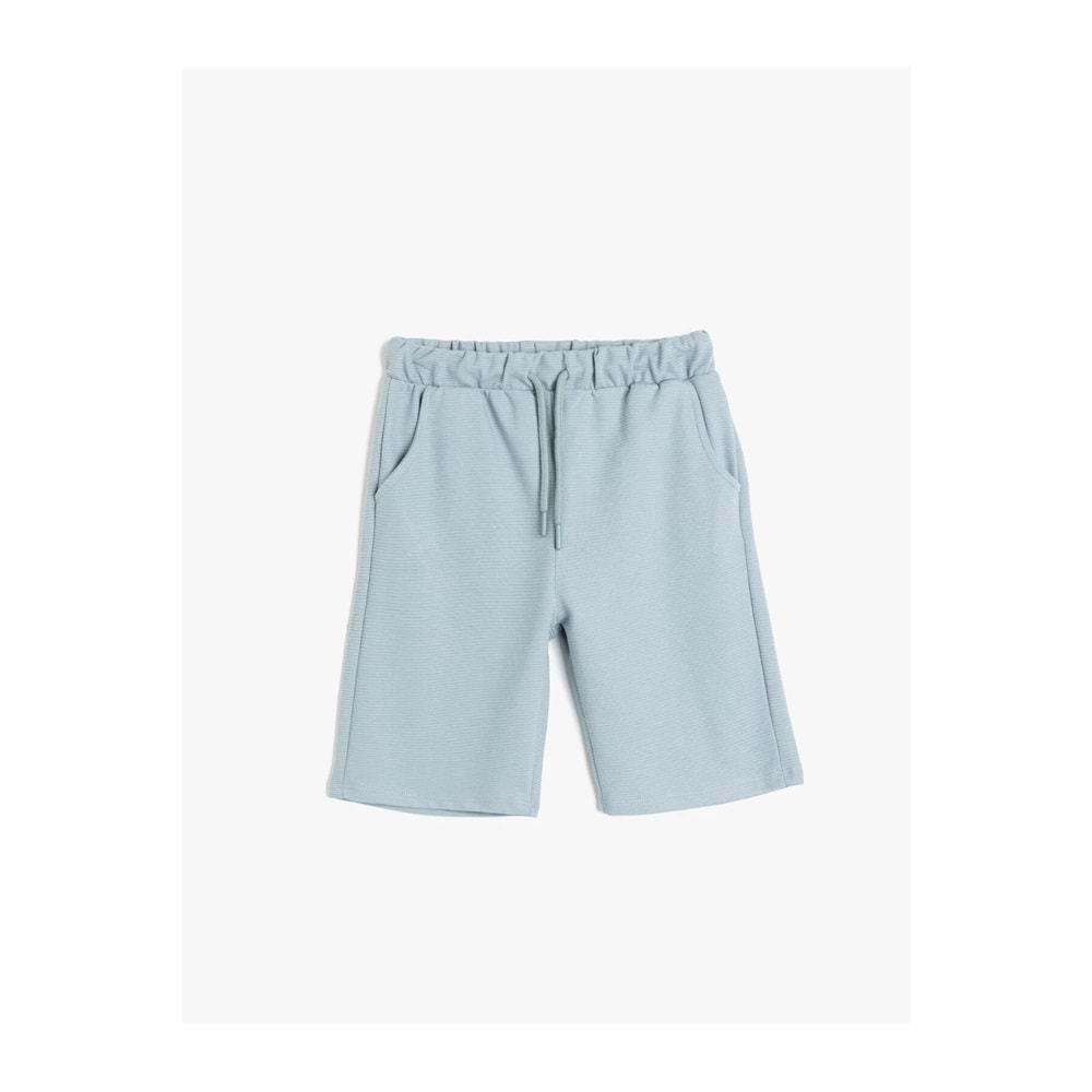Pull Bear Basic Beli Bağcıklı Cepli Şort