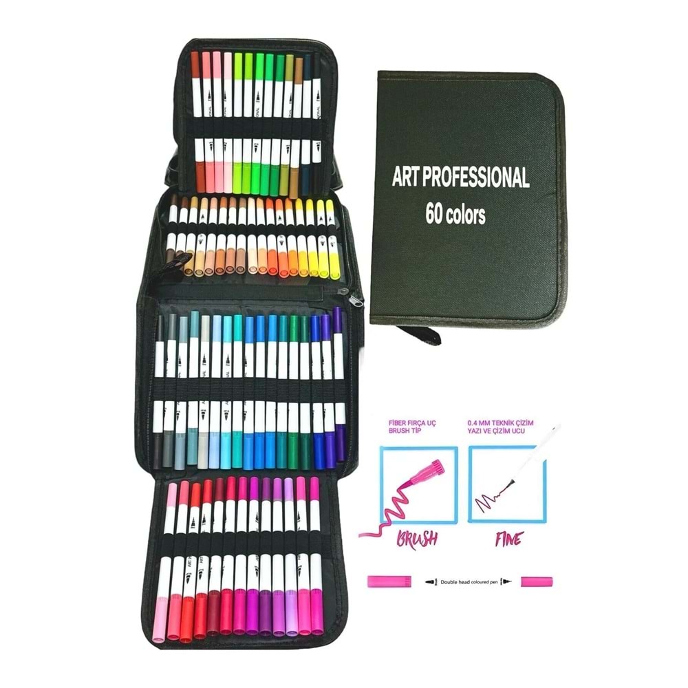 art professıonal 60 lı Kalem Seti Pro