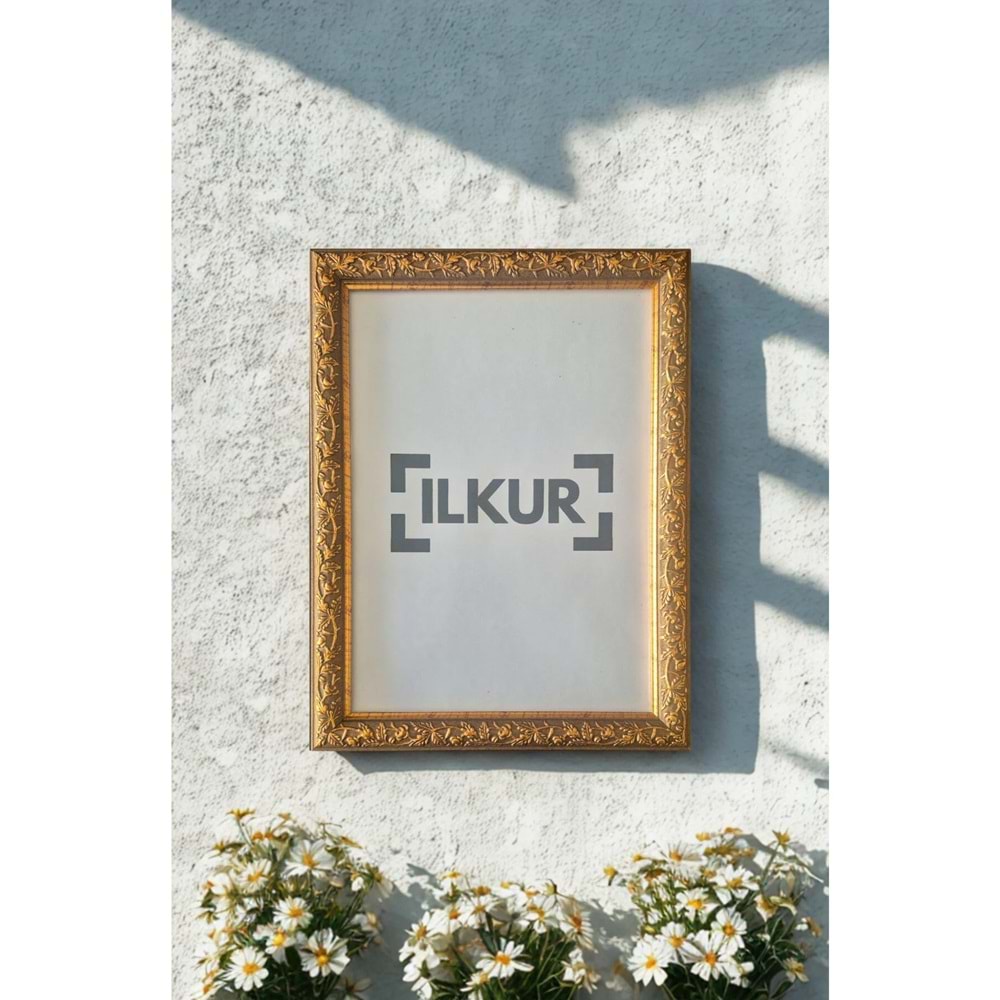 ilkur A4 Boyutunda (21X30 Cm) Yaprak Desenli Çerçeve