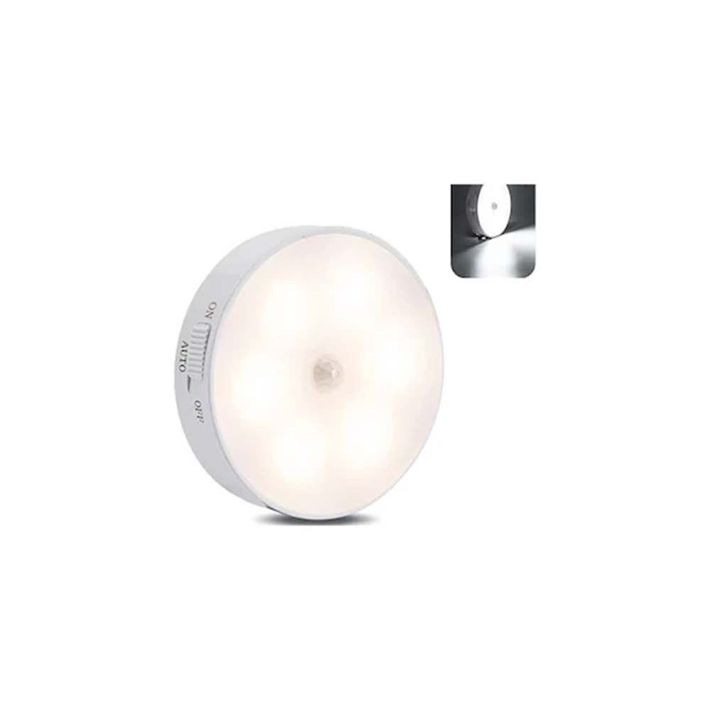 Unichrome Hareket Sensörlü USB Şarjlı Mıknatıslı LED Işık Gece Lambası