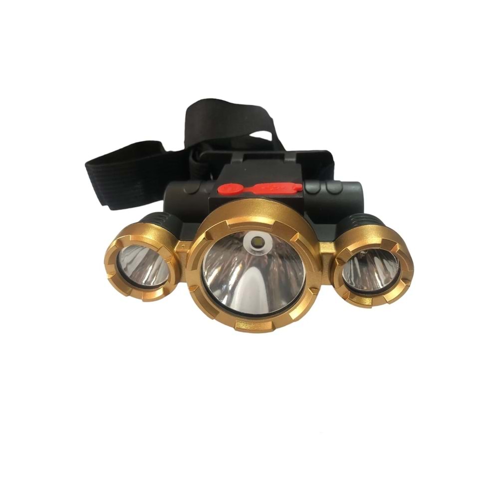 rechargeable KAFA FENERİ 3 LEDLİ