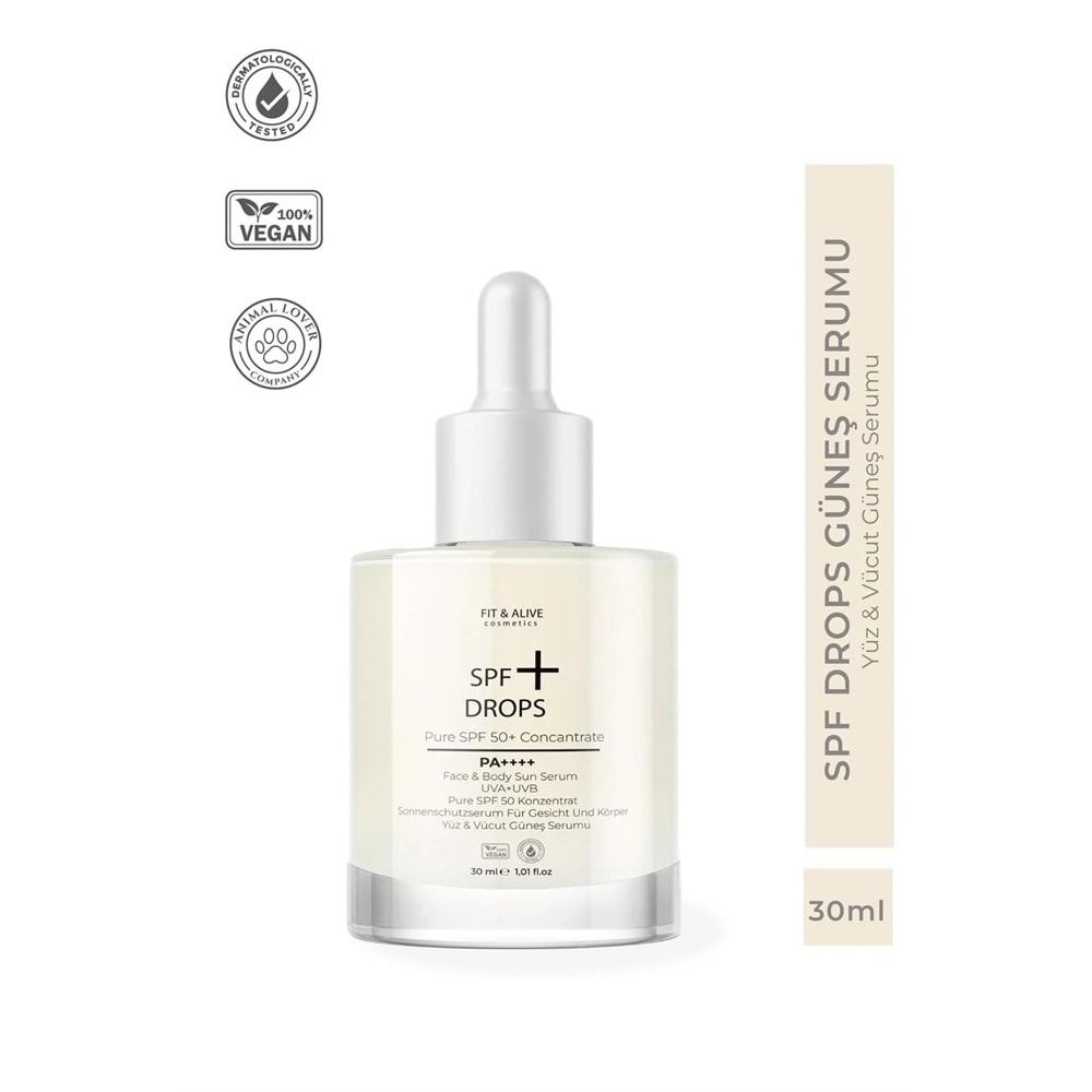Fitalive Spf 50+ Drops Yüz ve Vücut Güneş Serumu