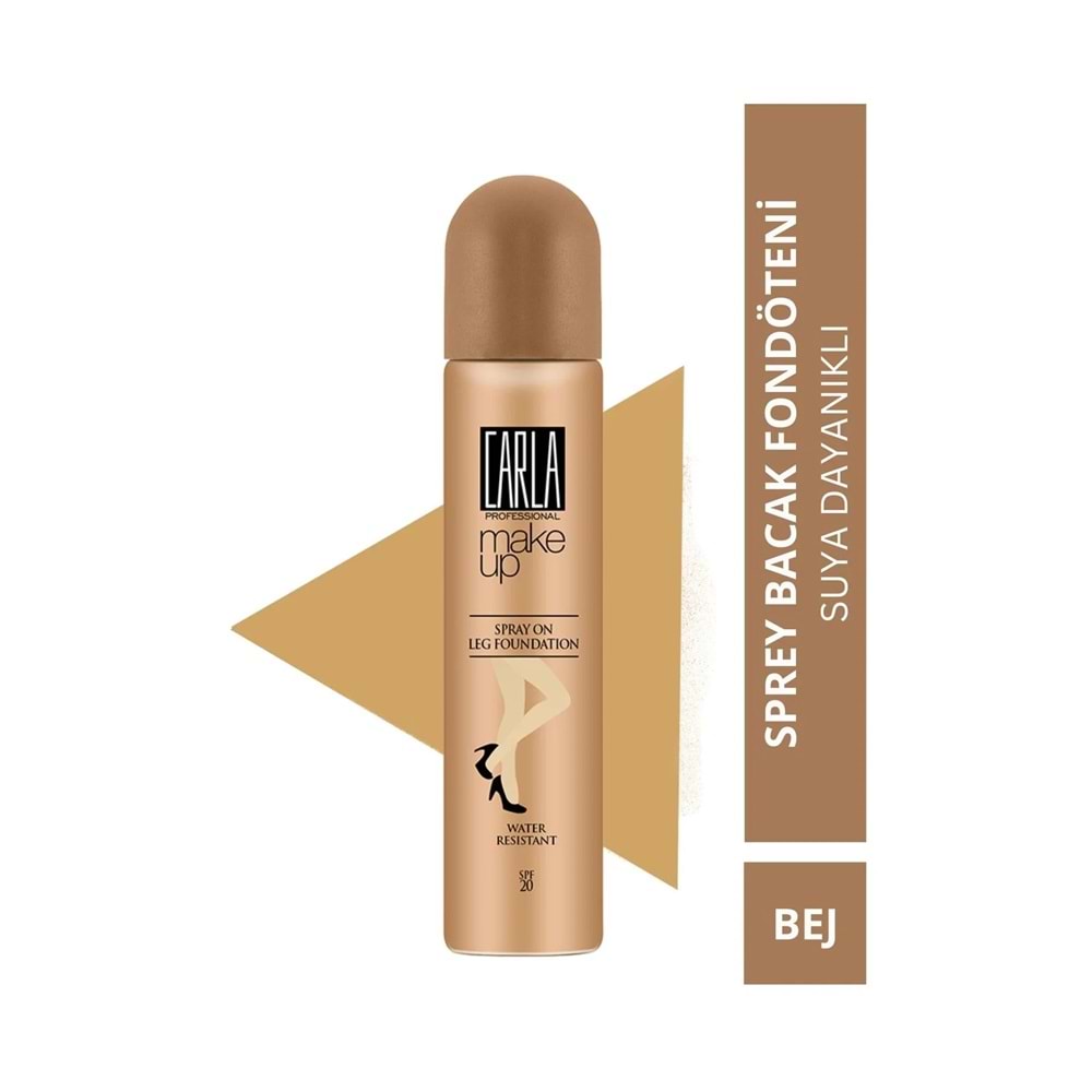 Carla Professional Make Up Spray On Leg Foundation - Bacak Fondöteni