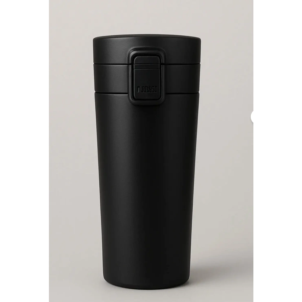 Çift Katmanlı Mug Termos Bardak Mat Siyah