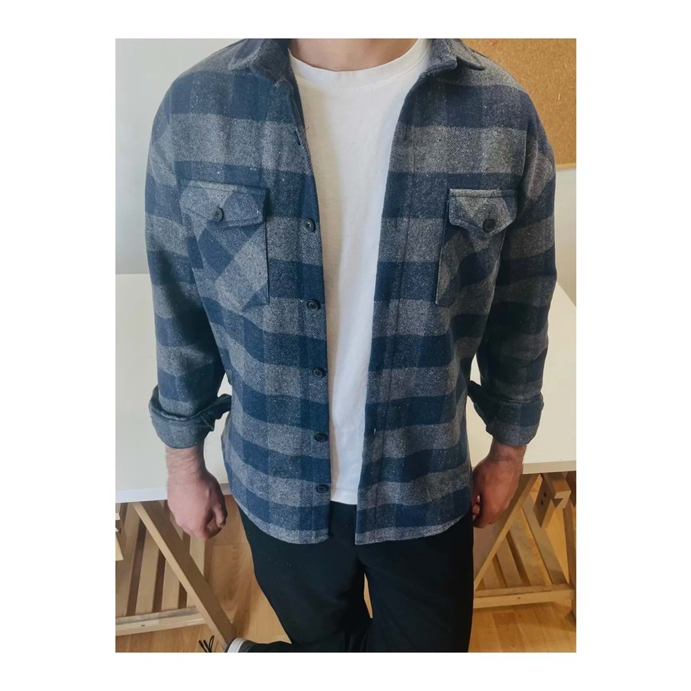 Erkek Slim Fit Oduncu Gömlek