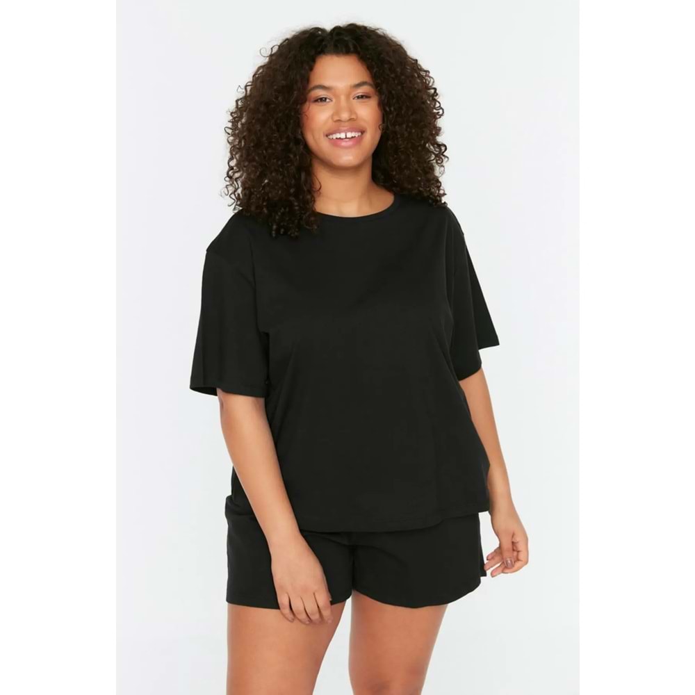 Trendyolmilla Curve Bisiklet Yaka Örme Pijama Takımı