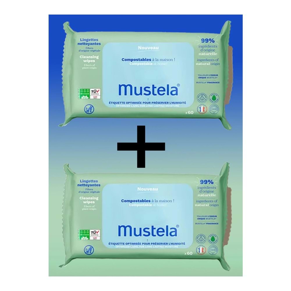 Mustela Temizleme Mendili - 60 Adet X2