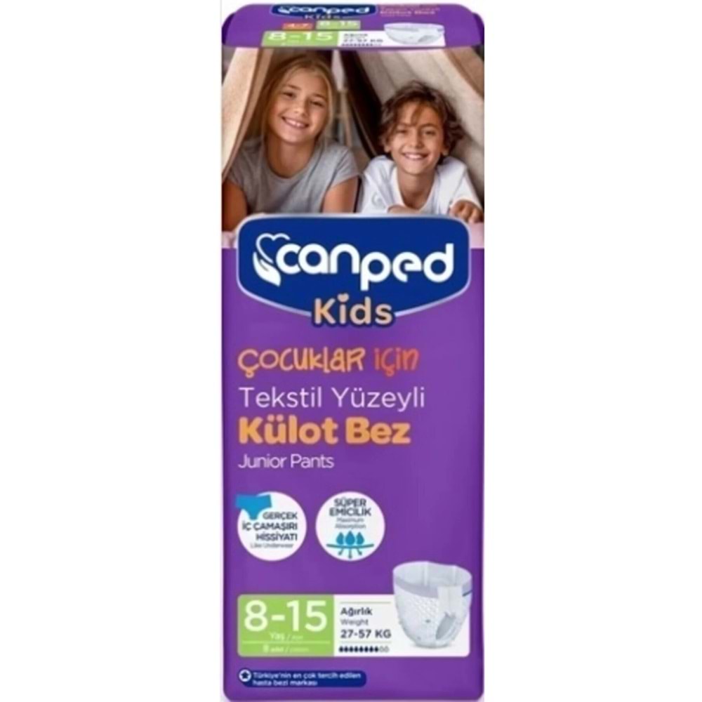 Canped Emici Külot Tekstil Yüzeyli Çocuk Hasta Alt Bezi