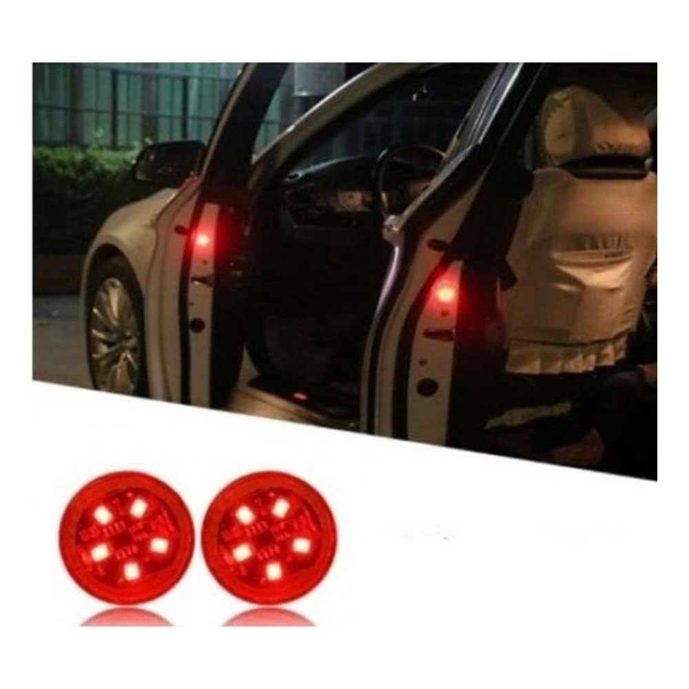 Araba Kapı Işığı 2 Adet (Kırmızı)