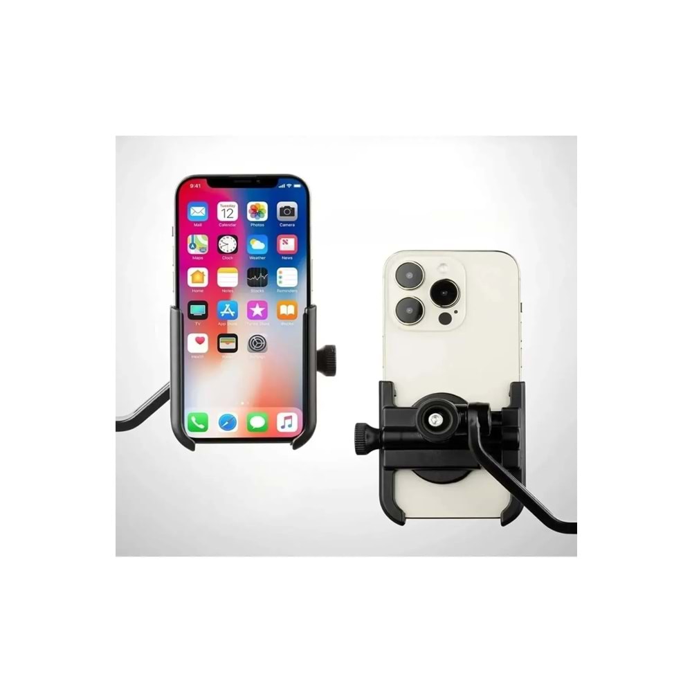Bisiklet ve Motosiklet Telefon Tutucu 360 Derece Hareket