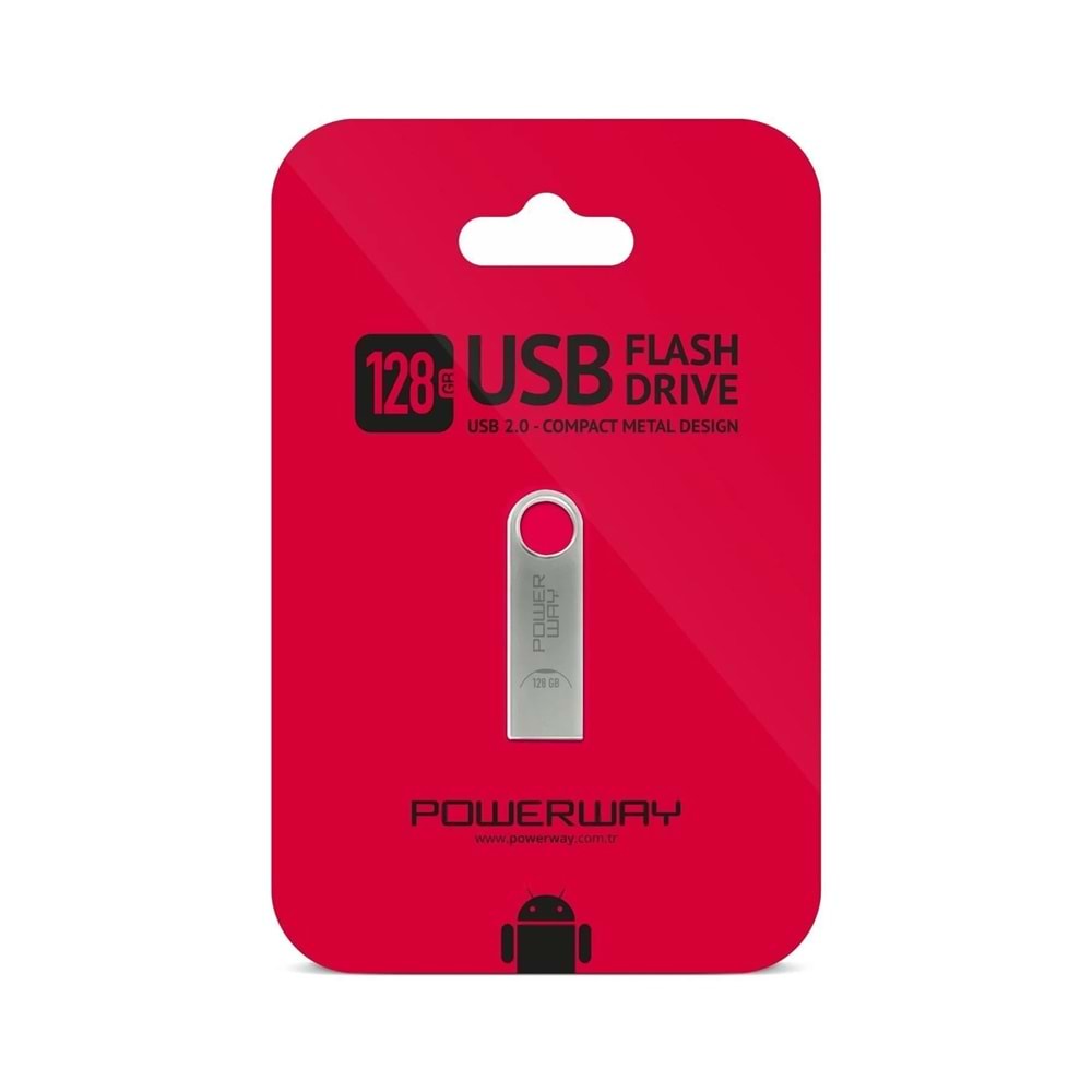 128 Gb Metal Flash Bellek Metal Tasarım Usb Bellek