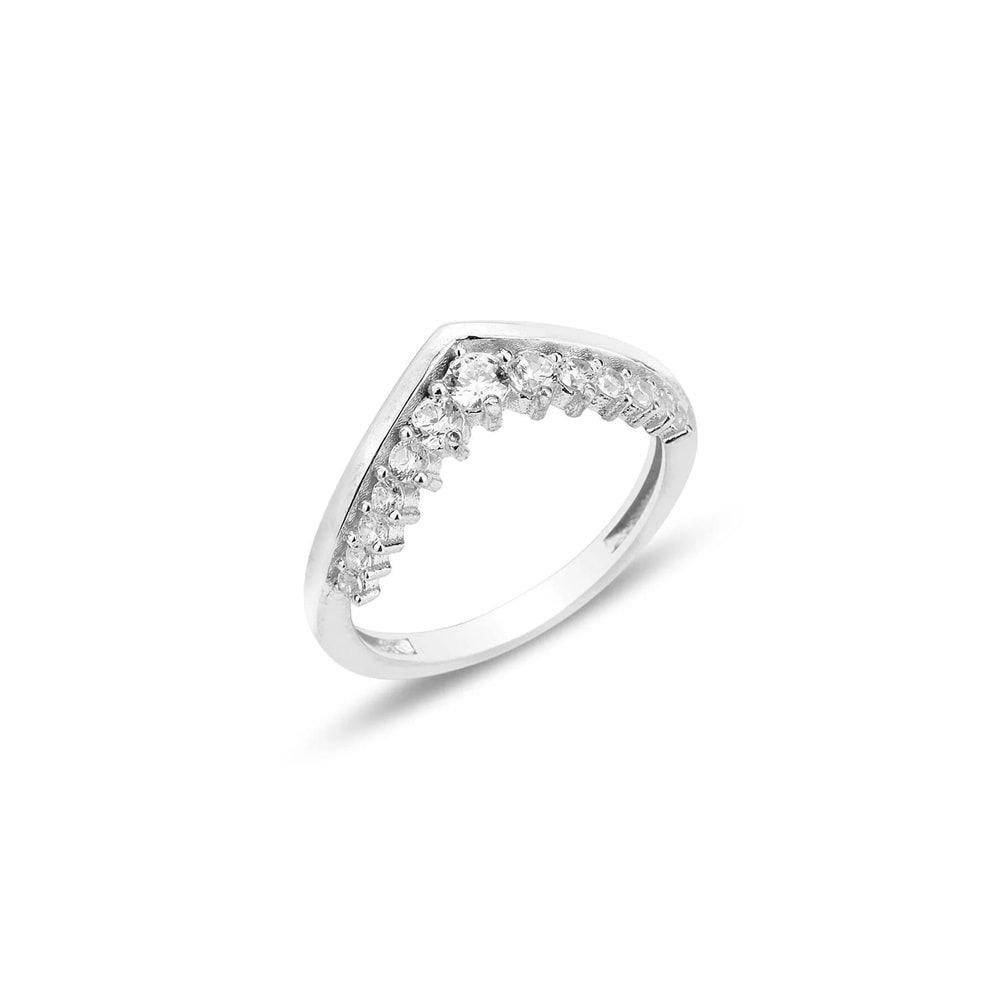 Söğütlü Silver Gümüş rodyumlu zirkon taşlı parıltılı tutku yüzük