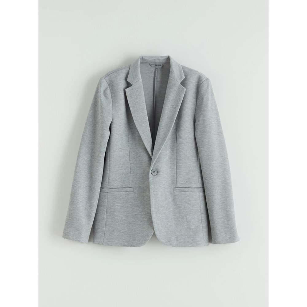 LCW Kids Gri Erkek Çocuk Blazer Ceket