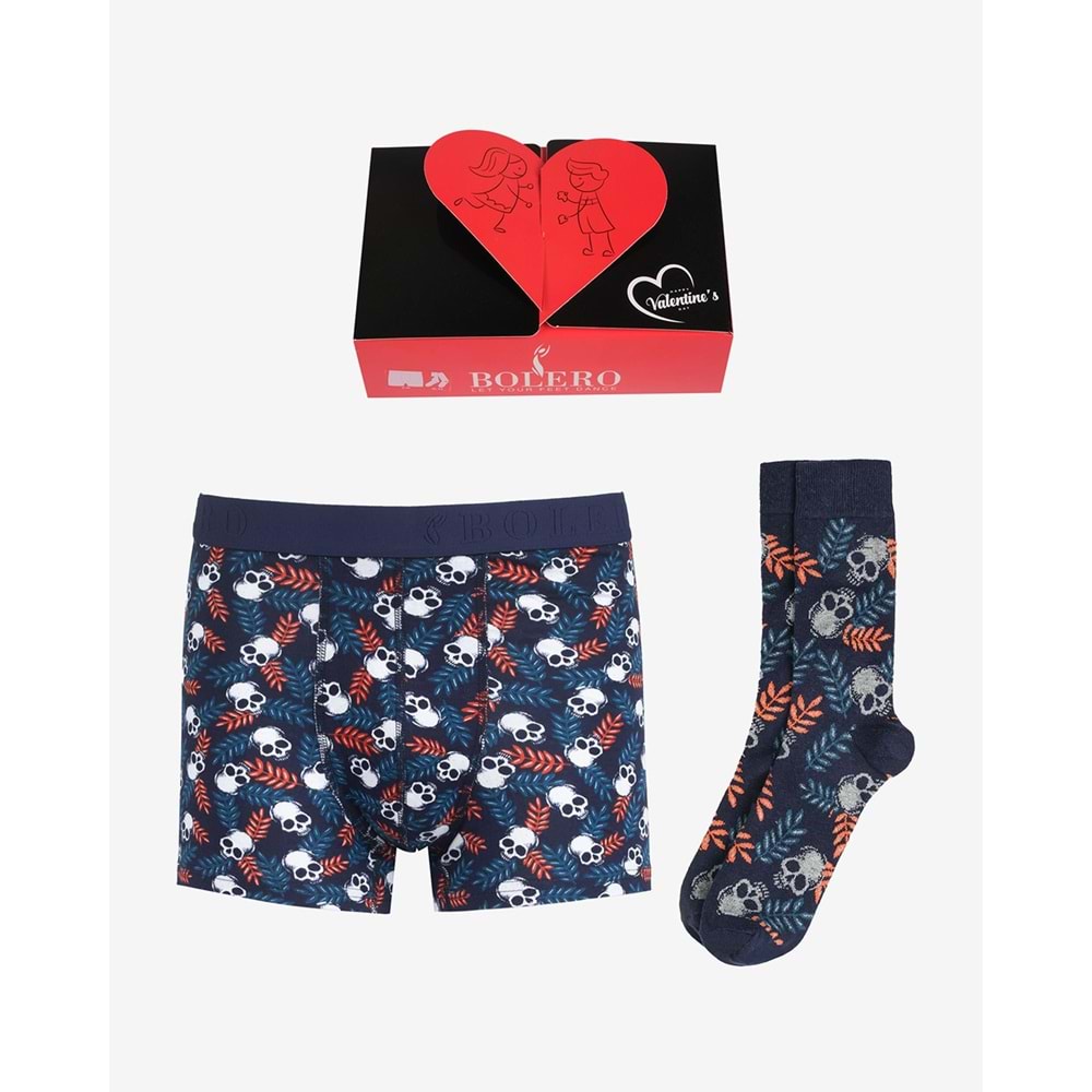 BOLERO Erkek Boxer ve Çorap Seti