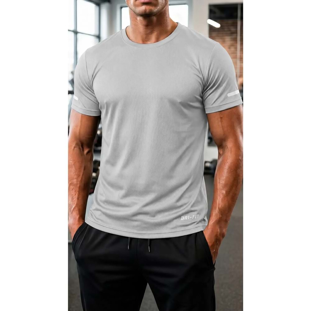 Ghassy Co Erkek Nem Emici Hızlı Kuruma Atletik Teknik Performans Spor T-shirt