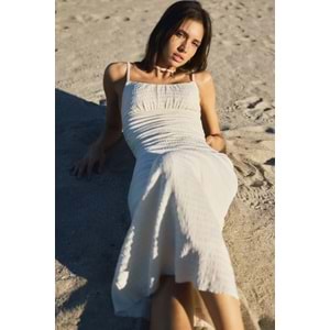 Pull & Bear Rustik midi elbise
