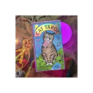FG KONNİCHİWA CAT TAROT DESTESİ 78 KARTLIK ÜST KALİTE YURTDIŞI TAROT KARTI