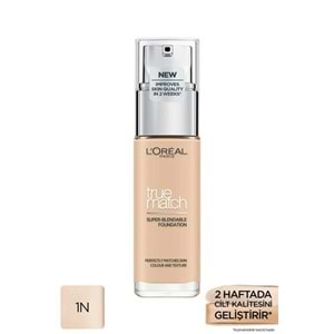 L'Oreal Paris Fondöten, 30ml, 1.N Ivoire Ivory