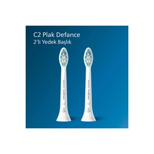 Philips Sonicare Hx9022/10 - Optimal Plaque Defence - Sonic Şarjlı Diş Fırçası Yedek Başlıkları - 2'li Beyaz