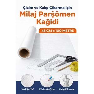 AHDTOPTAN Parşömen, Milaj Yağlı Kağıt 45 cm